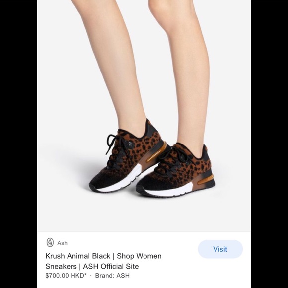 ASH “Krush” Animal Print Sneakers - Picture 14 of 15
